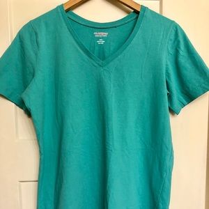 Men’s sea foam green V neck